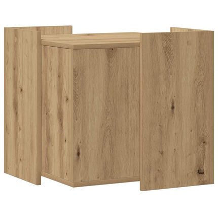 vidaXL Katzenklo Artisan-Eiche 53x53x51 cm Holzwerkstoff