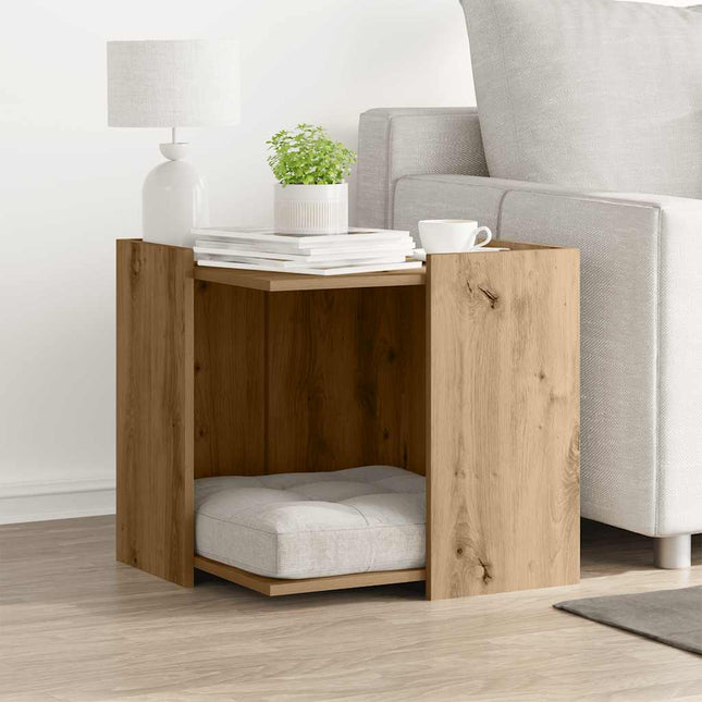 vidaXL Katzenklo Artisan-Eiche 53x53x51 cm Holzwerkstoff