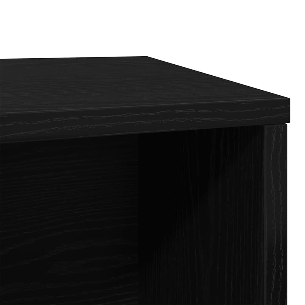Katzennklo Schwarz Eichen-Optik 80x50x45 cm Holzwerkstoff
