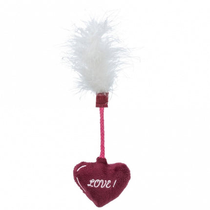 Trixie Katzenspielzeug Valentines Herz mit Federn