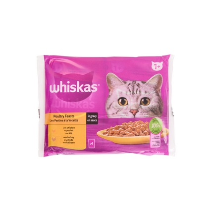 Whiskas Nassfutter mit Huhn in Gelee – 4 x 85 g