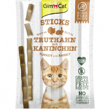 GimCat Sticks Truthahn & Kaninchen - 4 Stück